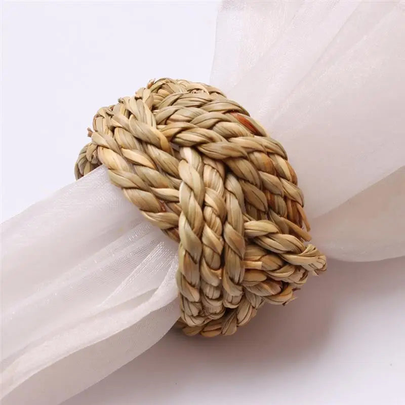 6Pcs Woven Napkin Ring
