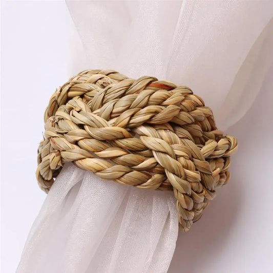 6Pcs Woven Napkin Ring