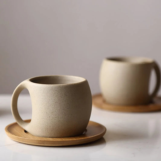 Ceramic Coffee Cup and Saucer