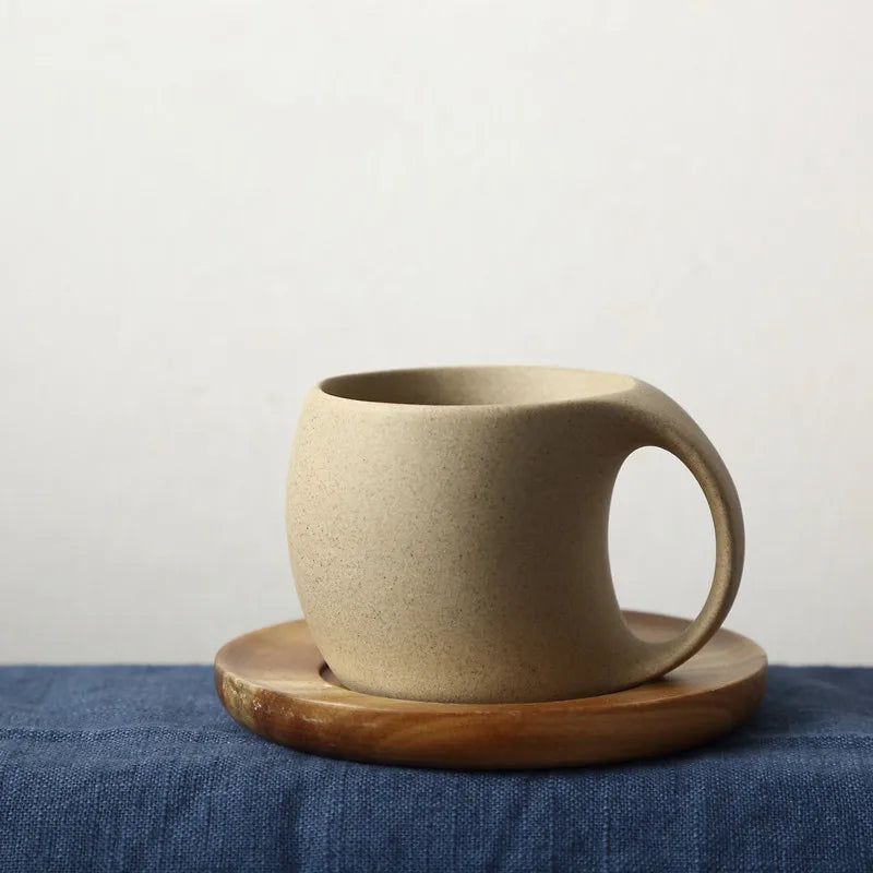 Ceramic Coffee Cup and Saucer