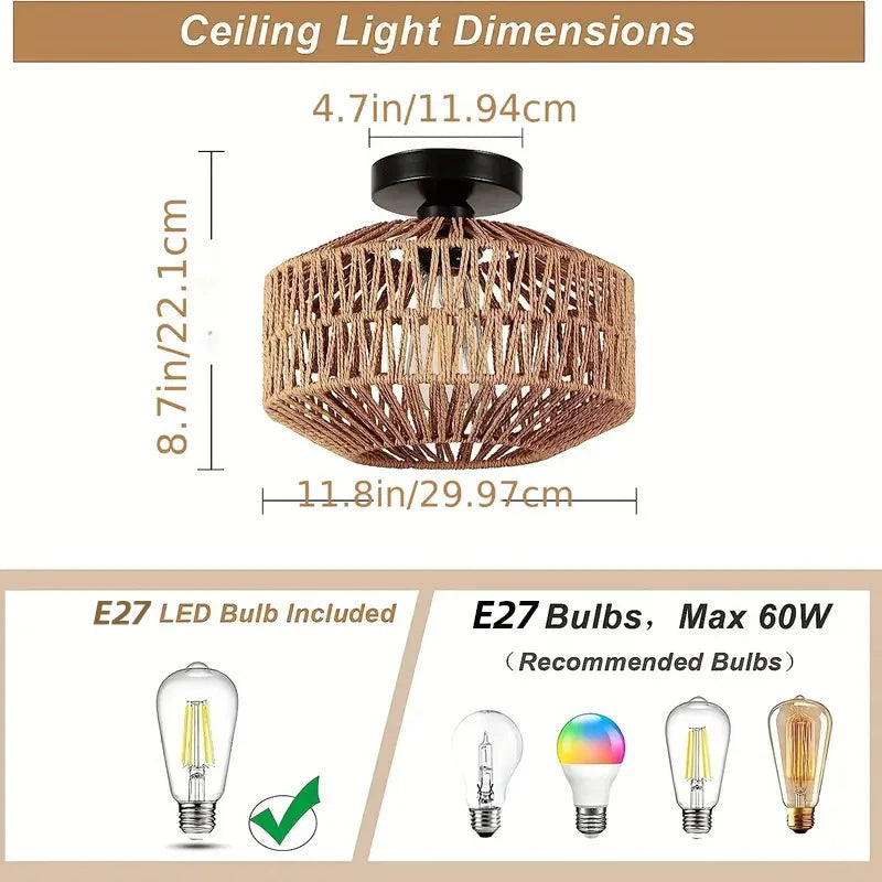 Bamboo Lustre Chandelier