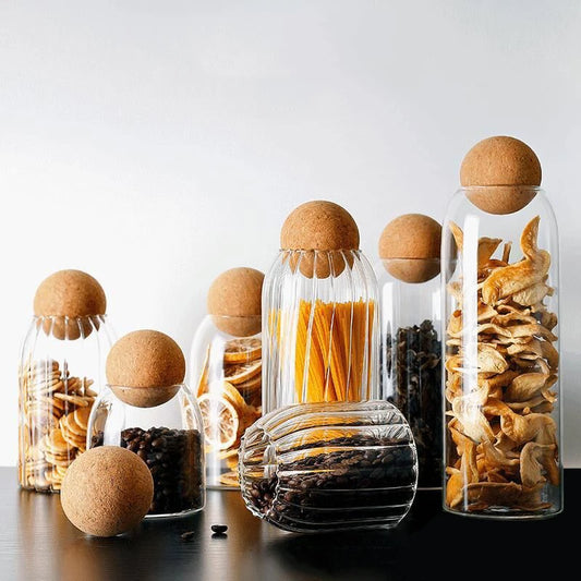 Glass Jar with Round Lid