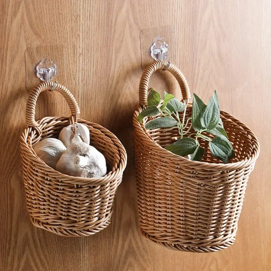 Woven Rattan Storage Basket
