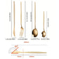 24pcs Stainless Steel Gold Dinnerware Set