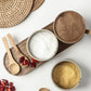 Ceramic Retro Seasoning Jar with Wooden Lid