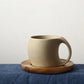Ceramic Coffee Cup and Saucer